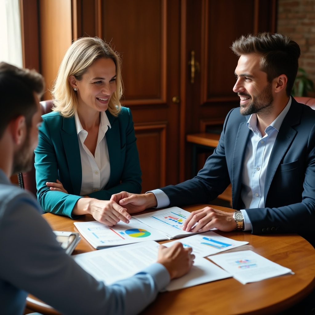 HR professional explaining employee benefits package during one-on-one consultation